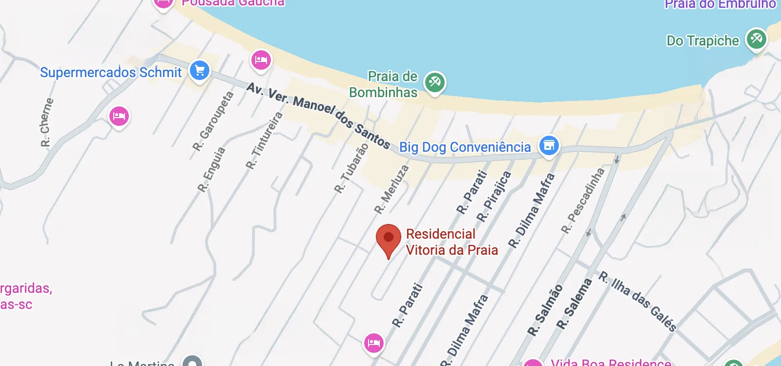 Localização do Residencial Vitória da Praia
